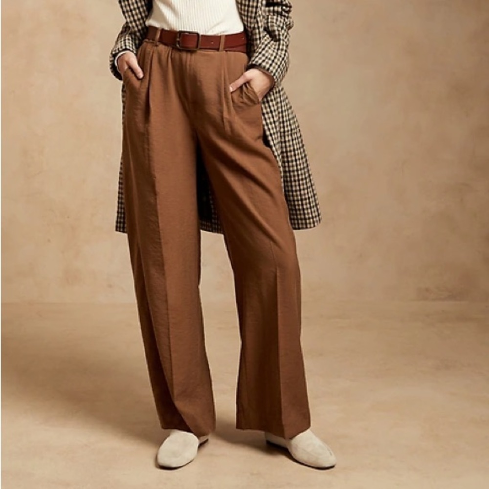 Banana Republic Brown Wide Leg Pants
